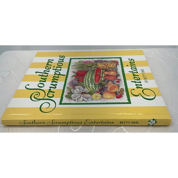 Southern Scrumptious Entertains Cookbook By Betty Sims Hardcover Signed Edition - Picture 2 of 6